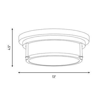 Savoy House 2-Light 4.5" Ceiling Light, Oil Rubbed Bronze
