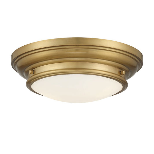 Savoy House 2-Light 4.5" Ceiling Light, Natural Brass