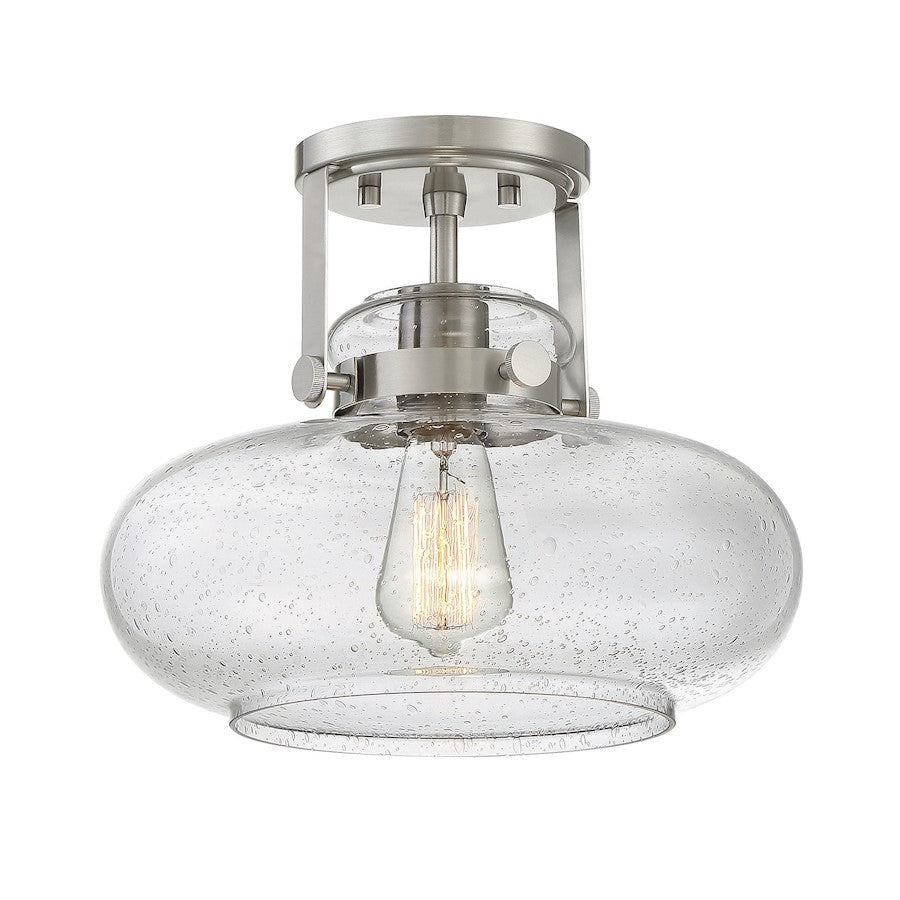 Meridian Traditional 1 Light Semi Flush Mount