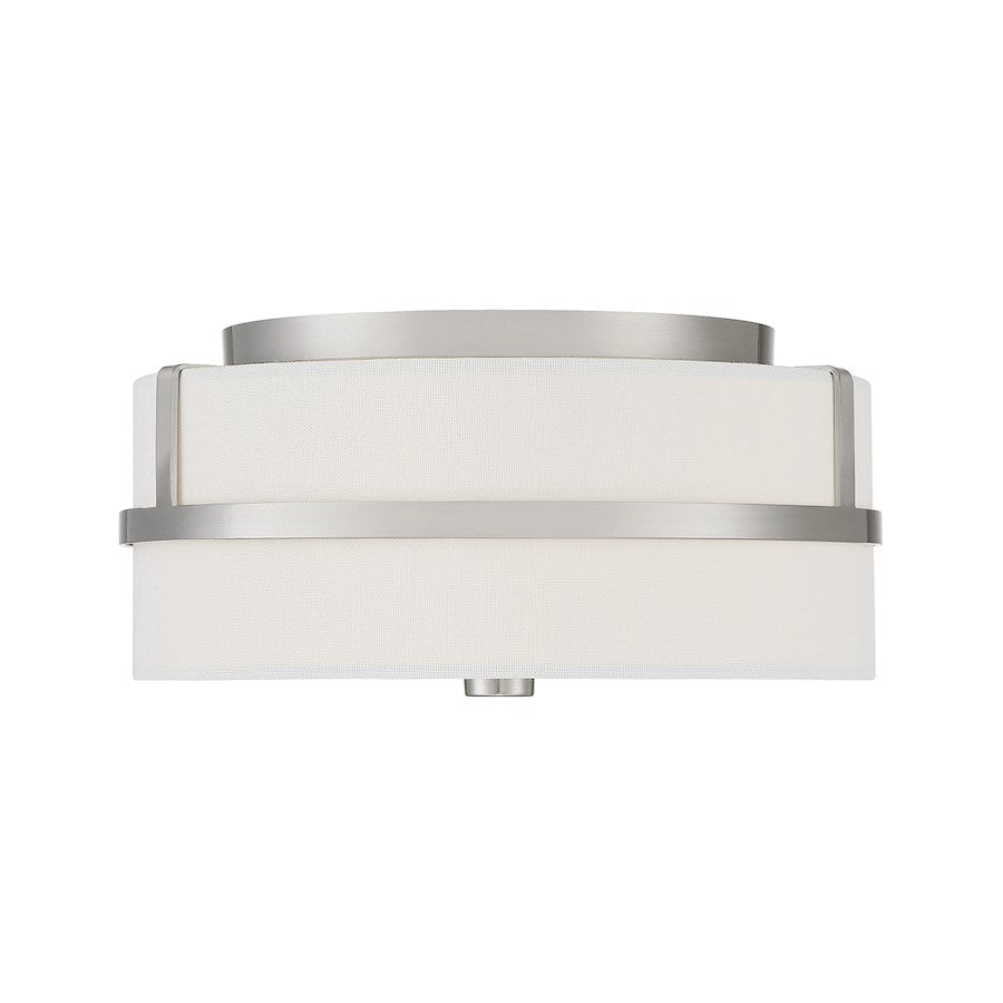 Savoy House 2-Light 6" Ceiling Light, Brushed Nickel