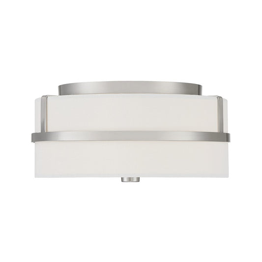 Savoy House 2-Light 6" Ceiling Light, Brushed Nickel