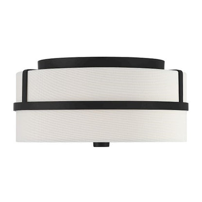 Savoy House 2-Light 6" Ceiling Light, Matte Black