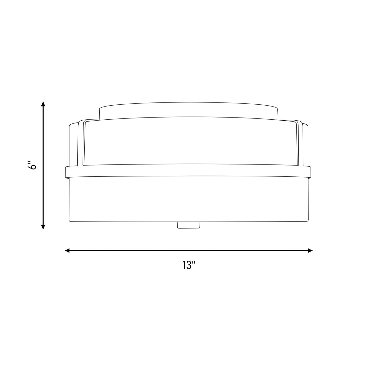Savoy House 2-Light 6" Ceiling Light, Matte Black