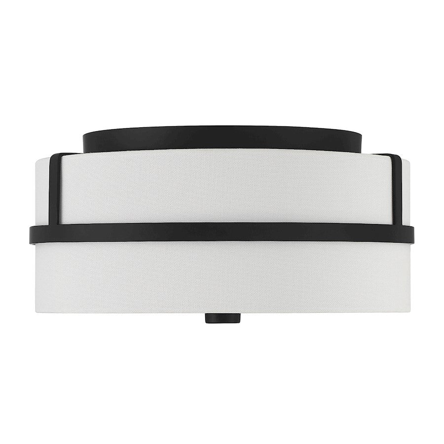 Savoy House 2-Light 6" Ceiling Light, Matte Black