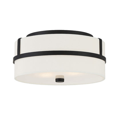 Savoy House 2-Light 6" Ceiling Light, Matte Black