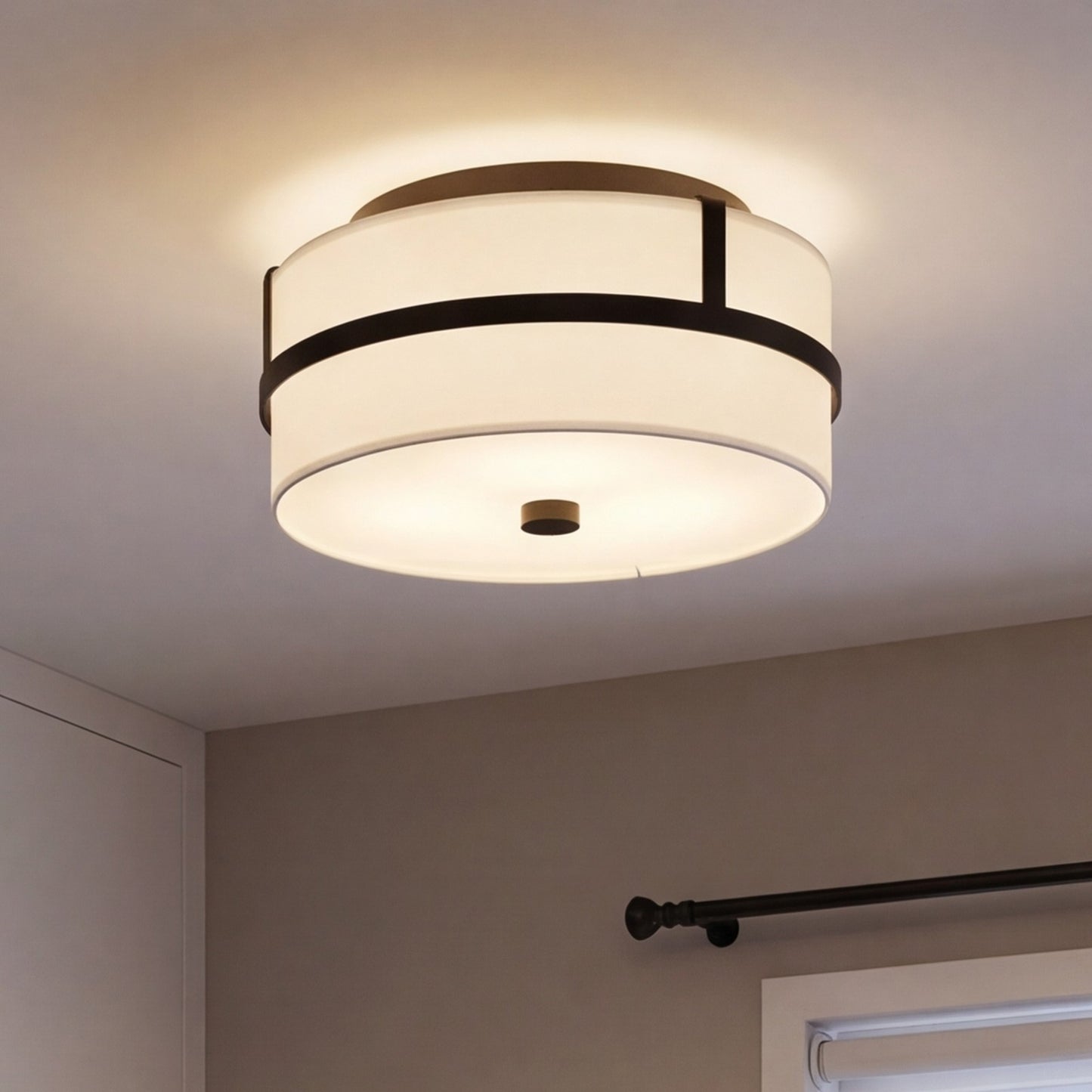 Savoy House 2-Light 6" Ceiling Light, Matte Black