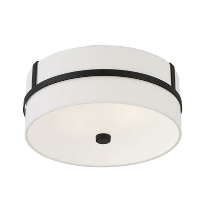 Savoy House 2-Light 6" Ceiling Light, Matte Black