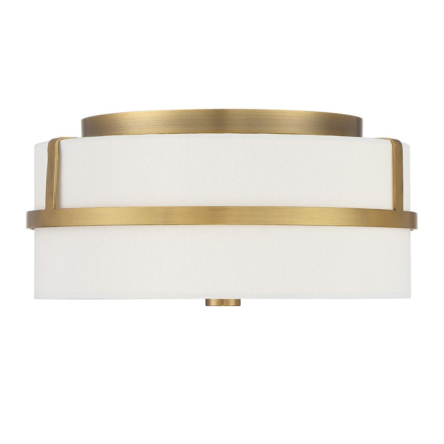 Savoy House 2-Light 6" Ceiling Light, Natural Brass - M60065NB