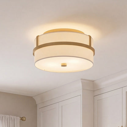 Savoy House 2-Light 6" Ceiling Light, Natural Brass