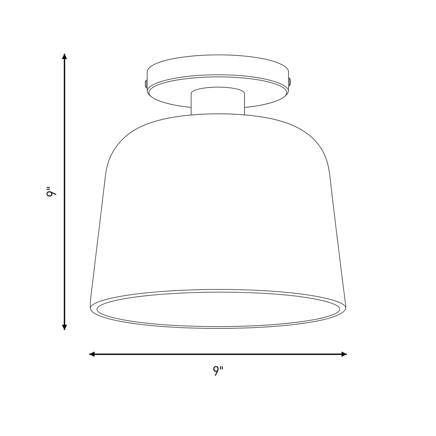 Savoy House 1-Light Ceiling Light, White/Natural Brass
