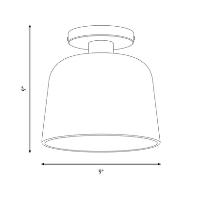 Savoy House 1-Light Ceiling Light, White/Natural Brass