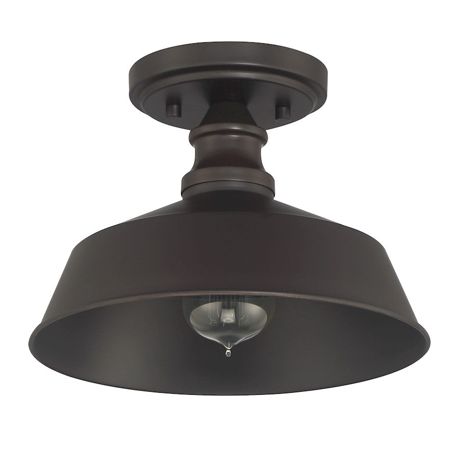 Meridian Vintage 1 Light Semi Flush