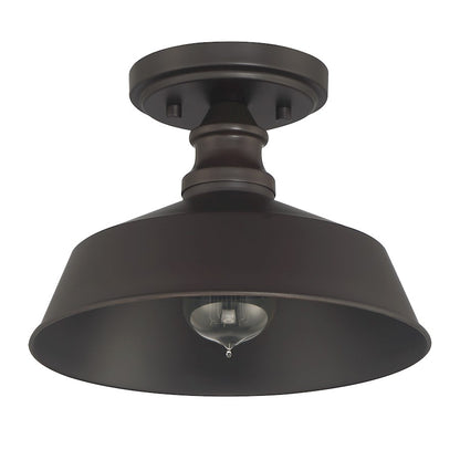 Meridian Vintage 1 Light Semi Flush