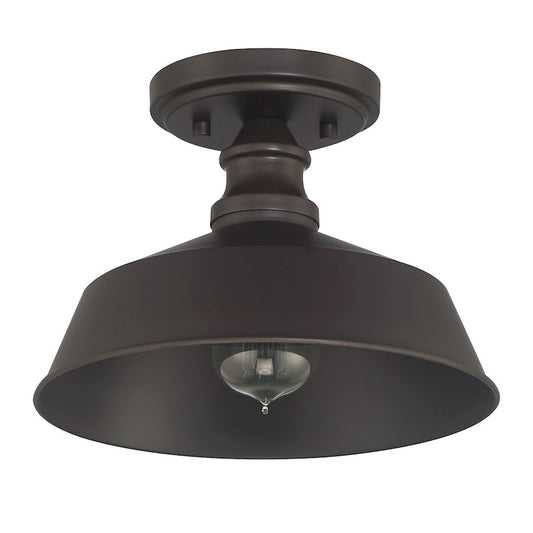 Meridian Vintage 1 Light Semi Flush