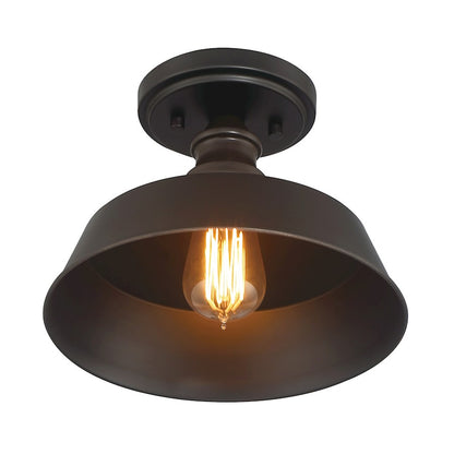 Meridian Vintage 1 Light Semi Flush
