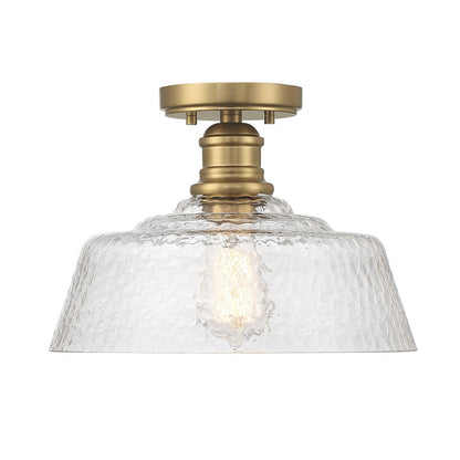 Meridian Vintage 1 Light 13" Semi Flush Mount