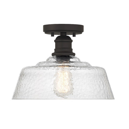 Meridian Vintage 1 Light 13" Semi Flush Mount