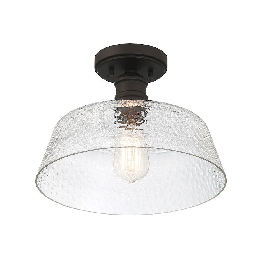 Meridian Vintage 1 Light 13" Semi Flush Mount