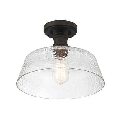 Meridian Vintage 1 Light 13" Semi Flush Mount