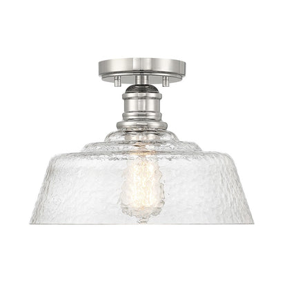Meridian Vintage 1 Light 13" Semi Flush Mount