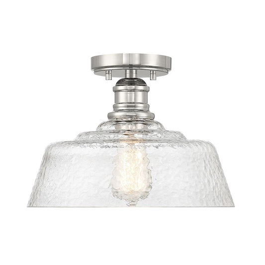 Meridian Vintage 1 Light 13" Semi Flush Mount