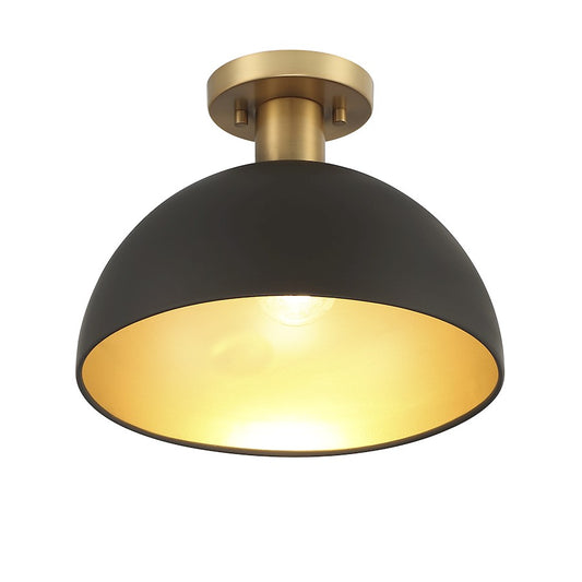 Meridian Vintage 1 Light Semi Flush Mount