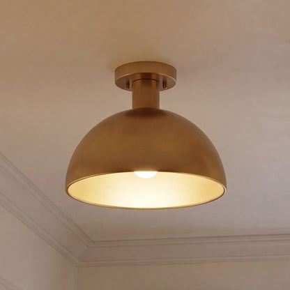 Meridian Vintage 1 Light Semi Flush Mount