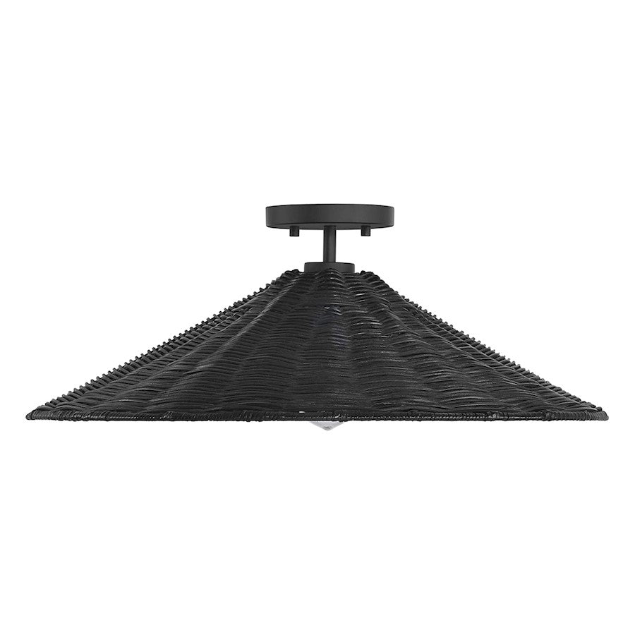 Savoy House 1-Light 22" Ceiling Light, Matte Black