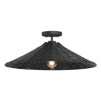 Savoy House 1-Light 22" Ceiling Light, Matte Black