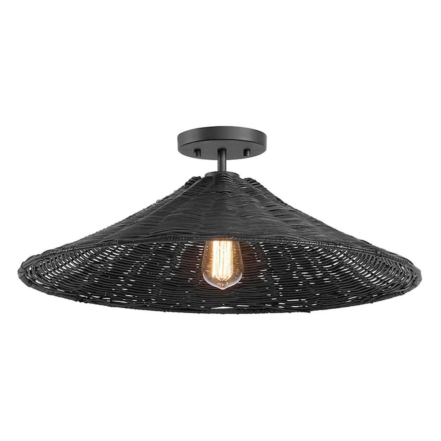 Meridian 1 Light Semi-Flush, Matte Black