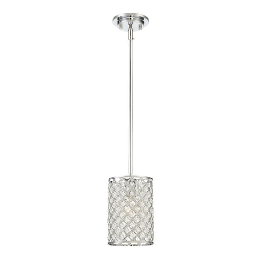 Savoy House 1-Light 6" Mini Pendant, Chrome - M70017CH