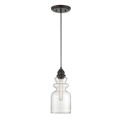 1 Light 10" Mini Pendant, Oil Rubbed Bronze