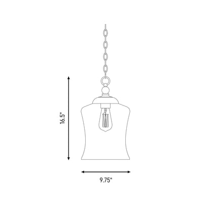 Savoy House 1-Light 17" Mini Pendant, Oil Rubbed Bronze - M70019ORB