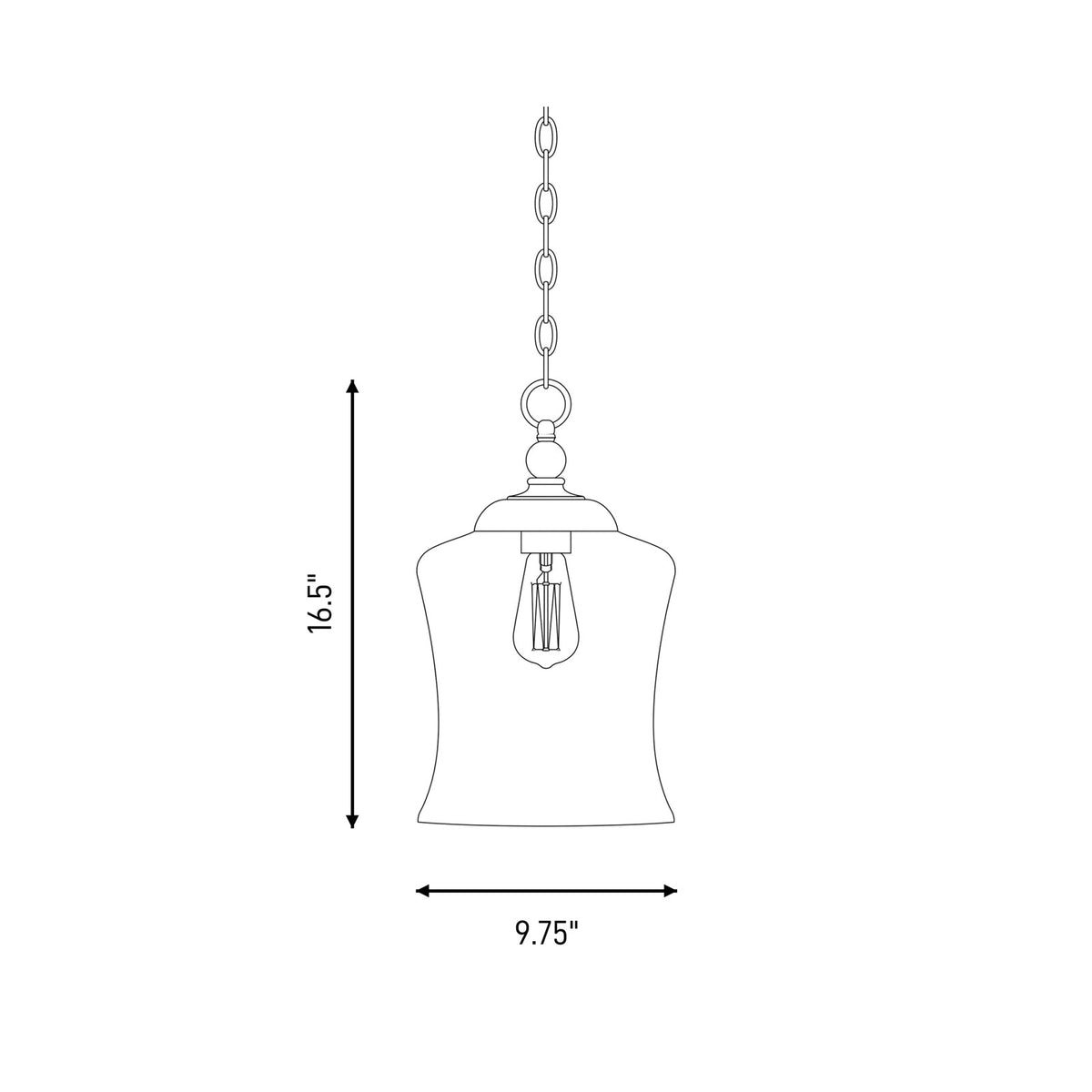 Savoy House 1-Light 17" Mini Pendant, Oil Rubbed Bronze - M70019ORB