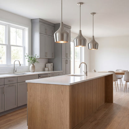 1 Light 11" Pendant, Brushed Nickel