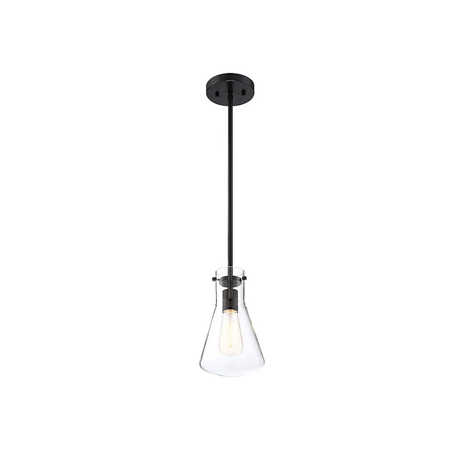 1 Light 10" Pendant, Matte Black