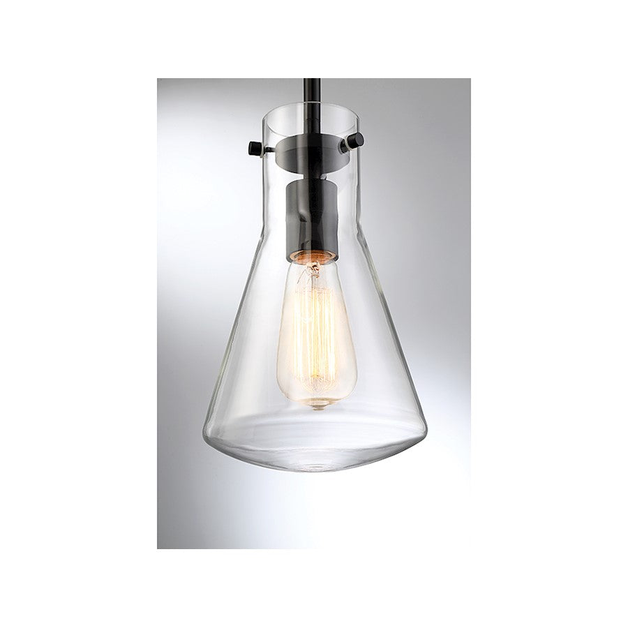1 Light 10" Pendant, Matte Black