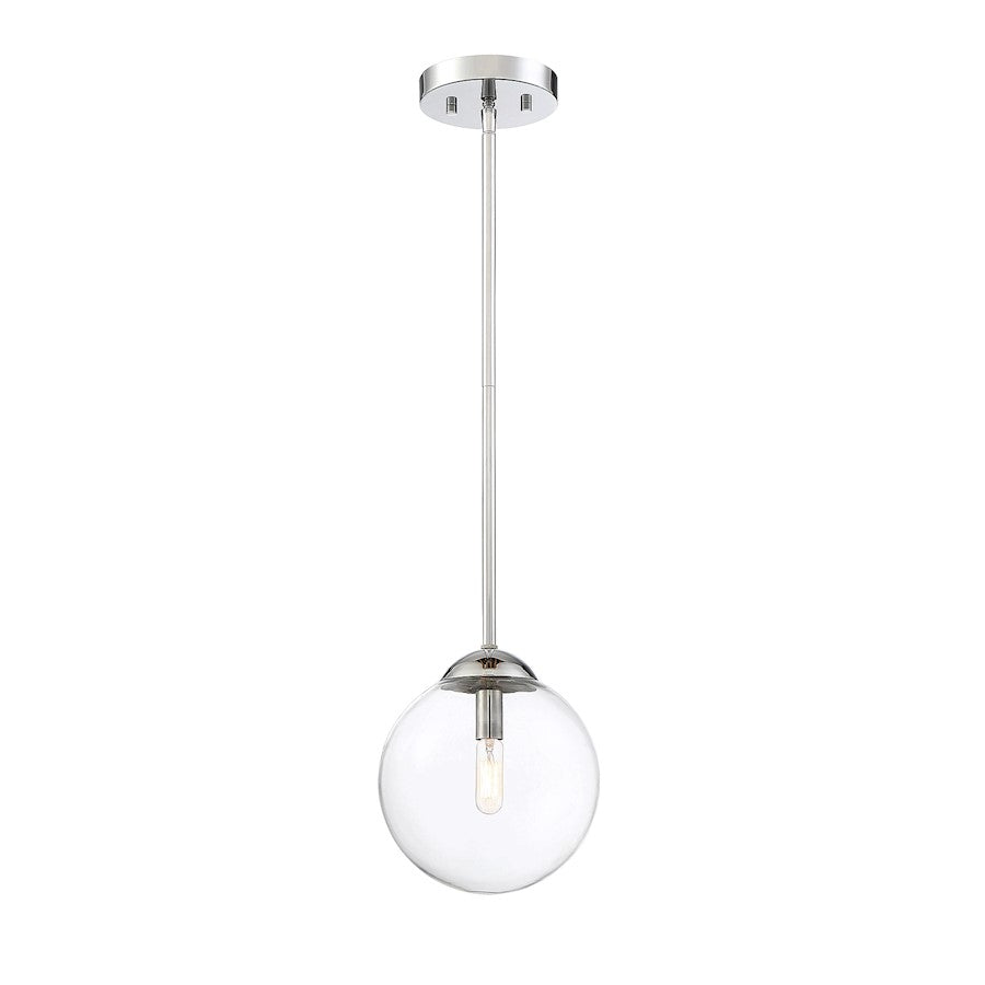 Savoy House 1-Light 8" Mini Pendant, Chrome - M70067CH