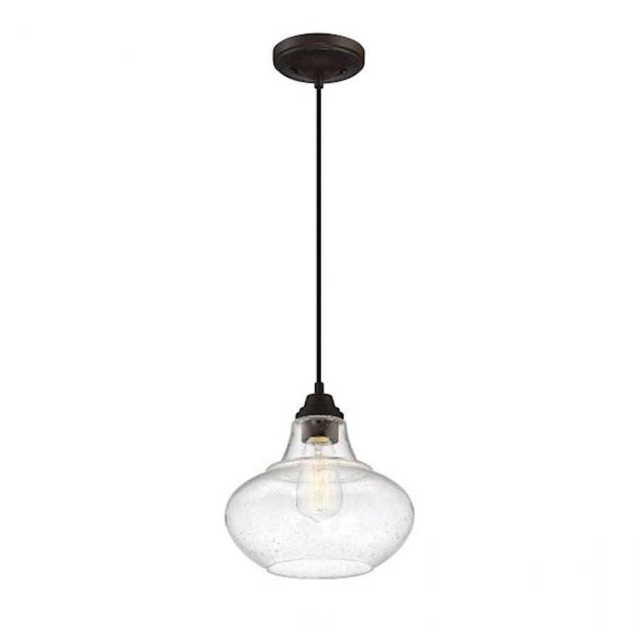 1 Light 10" Mini Pendant, Oil Rubbed Bronze