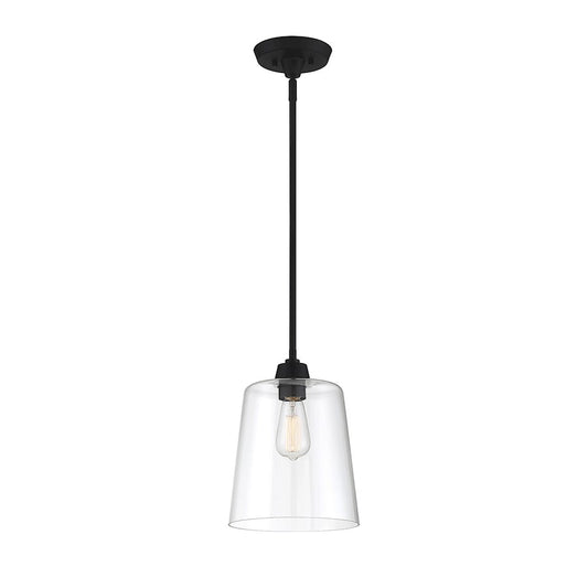 Savoy House 1-Light 12" Pendant, Matte Black - M70081MBK