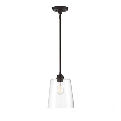 Savoy House 1-Light 12" Pendant, Oil Rubbed Bronze/Clear Cone - M70081ORB