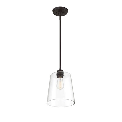 1 Light 12" Pendant, Oil Rubbed Bronze