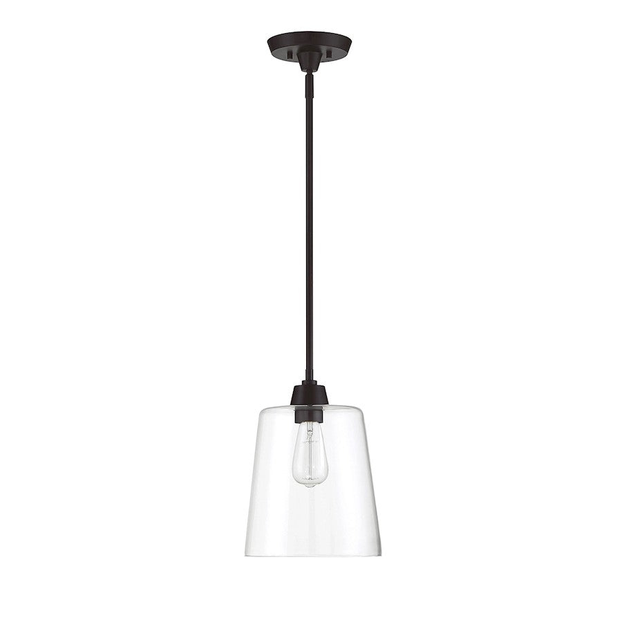 1 Light 12" Pendant, Oil Rubbed Bronze