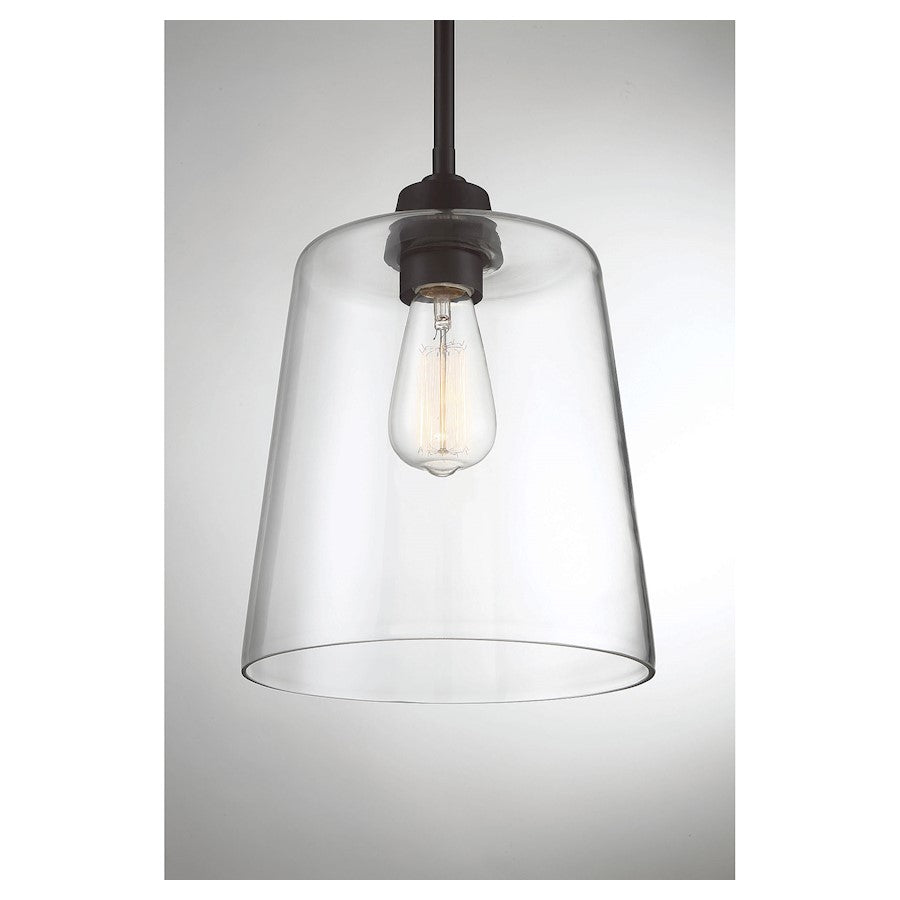 1 Light 12" Pendant, Oil Rubbed Bronze