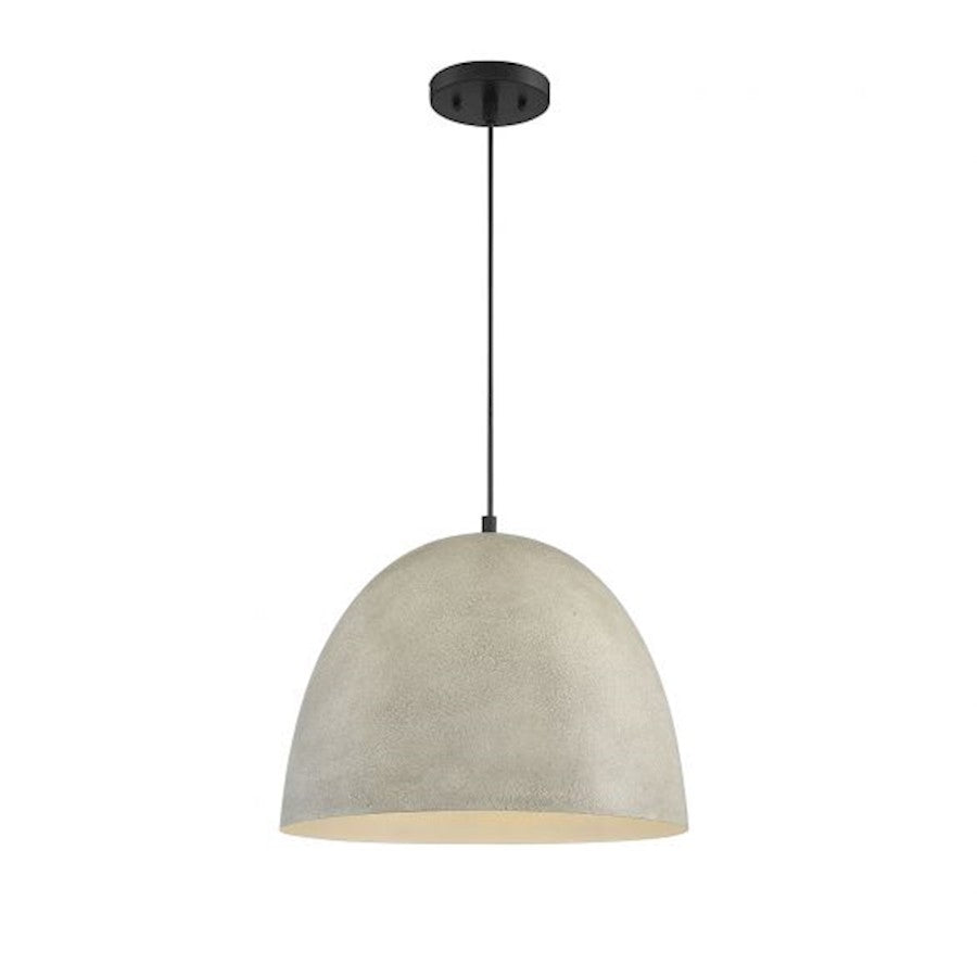 1 Light Pendant, Matte Black