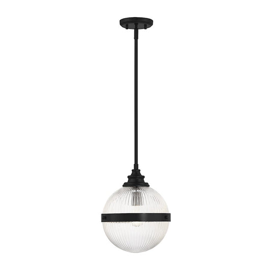 1 Light 10" Mini Pendant, Matte Black