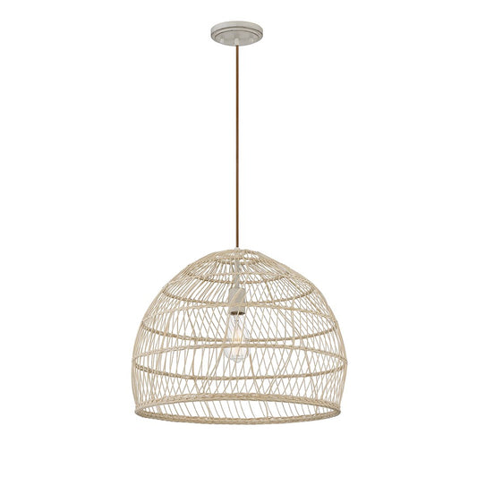 Savoy House 1-Light Pendant, Natural Rattan/A Matching Socket - M70106NR