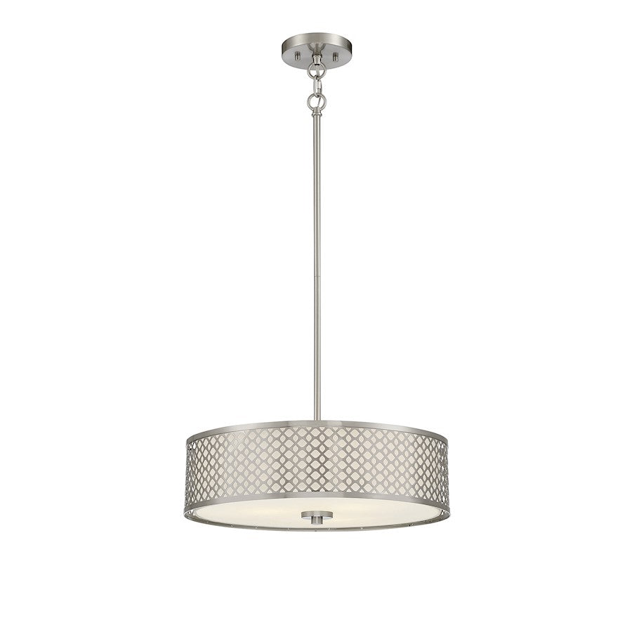 Savoy House 3-Light 5" Pendant, Brushed Nickel - M70108BN