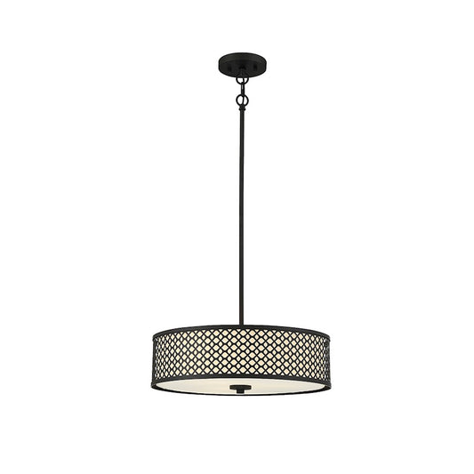 3 Light 5" Pendant, Matte Black