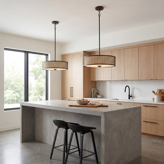 3 Light 5" Pendant, Oil Rubbed Bronze